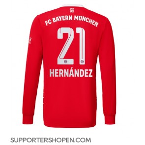 Bayern Munich Lucas Hernandez #21 Hemma Matchtröja 2022-23 Långärmad
